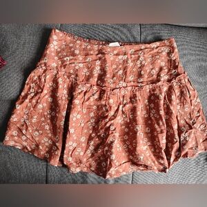 URBAN Romantics Terracotta Floral Skirt
